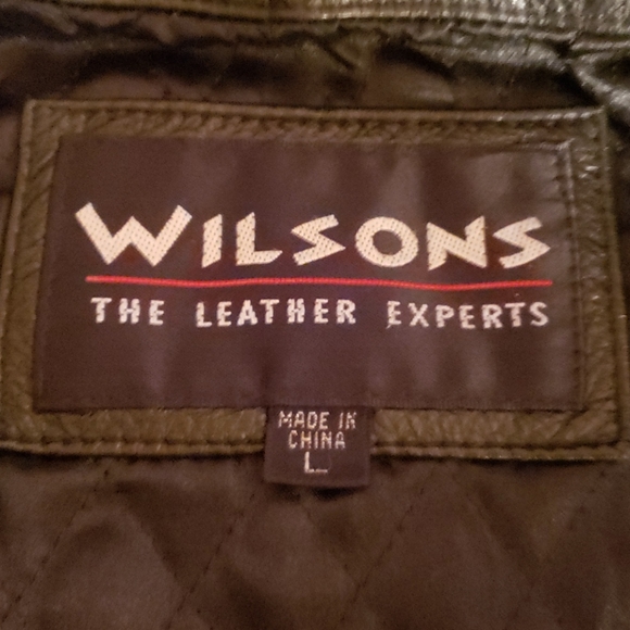 Wilsons Black Leather Jacket Size Large - Picture 5 of 6